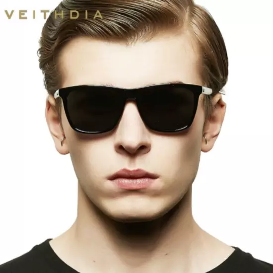 VEITHDIA HD Polarized Photochromic Sunglasses Men Aluminum Sport Driving Glasses