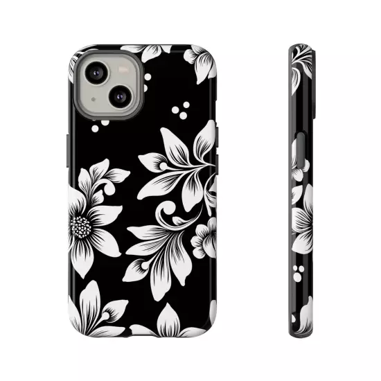 Black & White Floral Style - Tough Cases