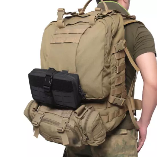 Military Tactical Molle Storage Bags Flashlight Gadgets Waist Belt Pack Hiking