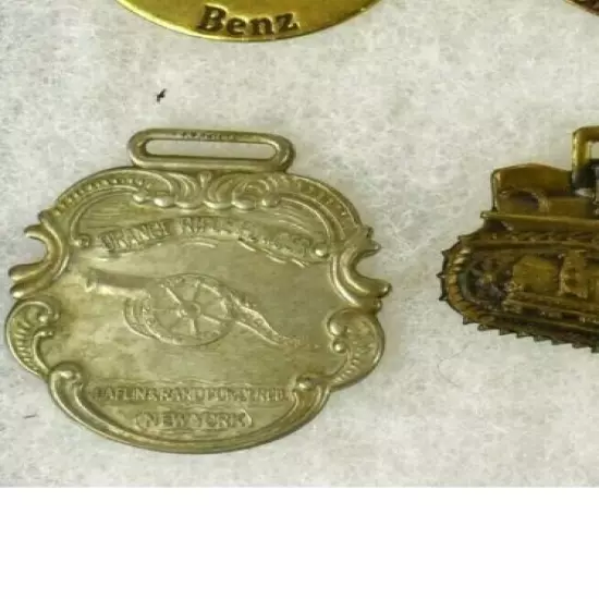 ANTIQUE Laflin & Rand NY ORANGE Gun POWDER cannon advertising watch Fob rare