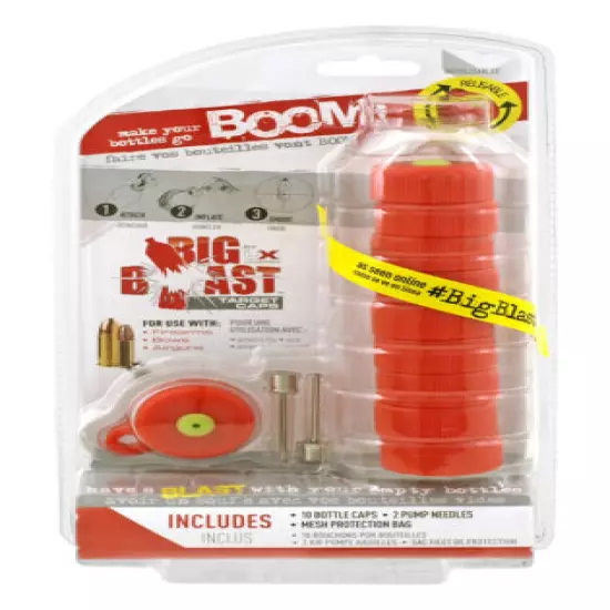 Big Blast Plastic Bottle Top Cap Reusable Exploding Shooting Targets - 20 Pack