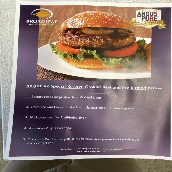 Today Gourmet Foods-Australian Grass Fed Angus Ground Beef 10-1Lbs Packs