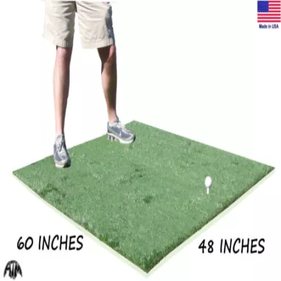  4 Ft x 5 Ft Golf Chipping Driving Commercial Fairway Practice Mat 5mm Foam Pad