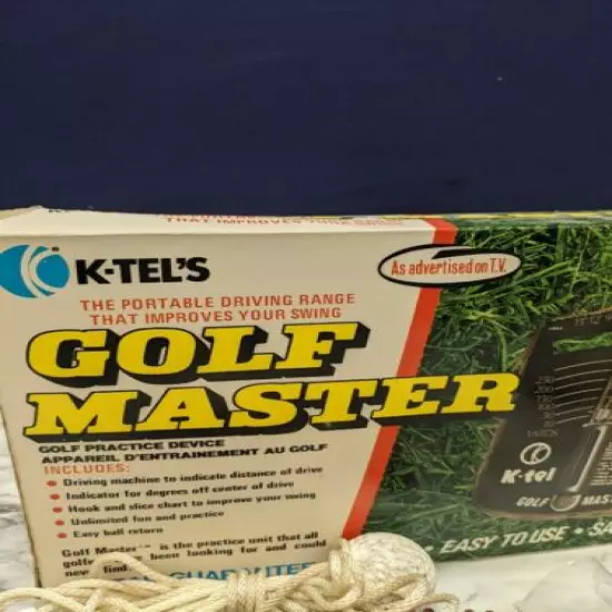 K-Tel Golf Master King Portable Improve Swing Practice Anywhere Driving Range