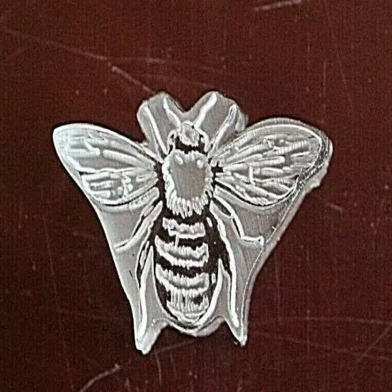 * ACRYLIC Leather Embossing Stamp BUMBLE BEE for Veg Tanned Leather