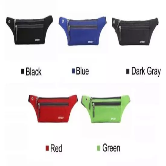 Premium Water Proof Running Belt Waist Pack, Lightweight Fanny Pack (5 colors)