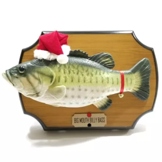 Vintage 1999 Big Mouth Billy Bass Christmas Holidays Singing Fish - Gemmy WORKS!