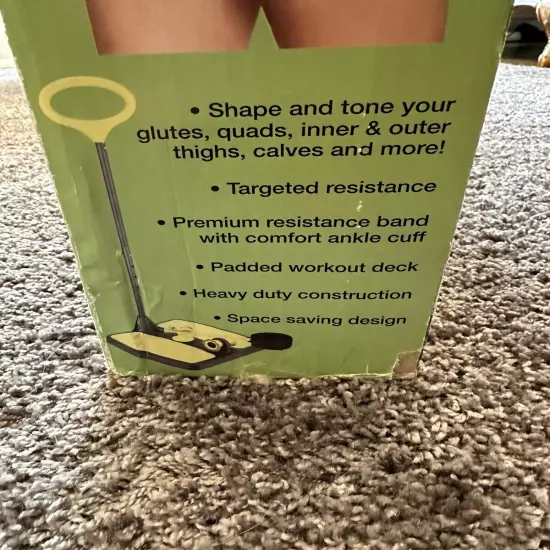 New In Box Booty MaxX As Seen On TV Muscle Toning Exercise W/ Resistance Bands