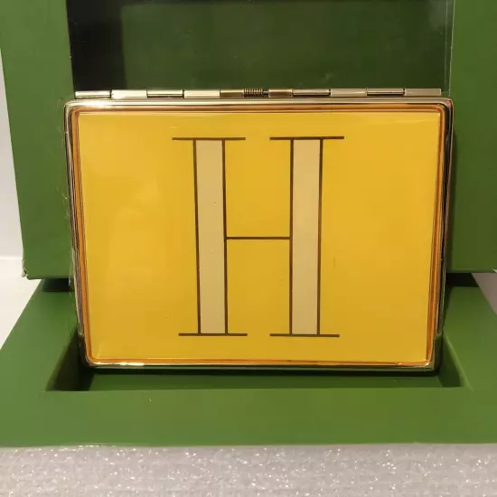 Kate Spade New York ID Card Holder It’s Personal Letter H Yellow Golden Lenox