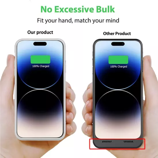 Battery Case for iPhone 14 Pro 7000mAh Slim Portable Rechargeable Protective