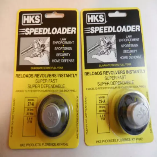 HKS Speedloader; 27-A; 6-Shot; 38 Spec 357 Mag; 2 Pack; Fast & Dependable