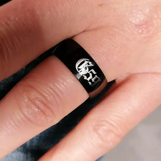 Suicideboys G59 Laser Engraved Black stainless steel ring US8# 9# 10# 11# 12#