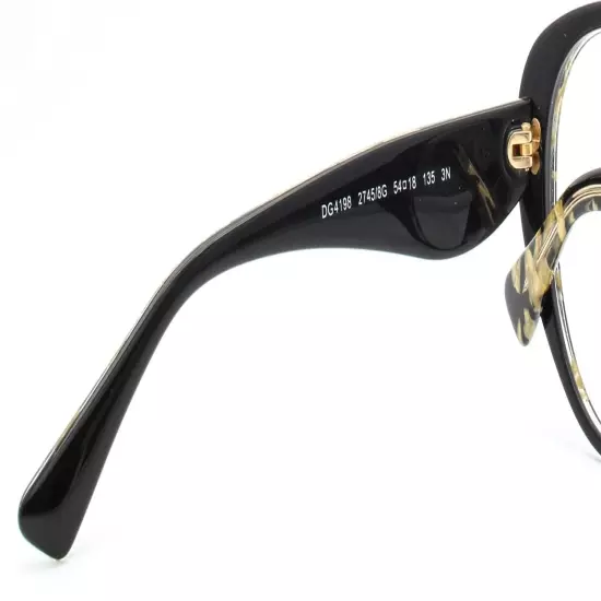 Dolce & Gabbana DG 4198 2745/8G Sunglasses Frame Black / Marble Gold Frame only