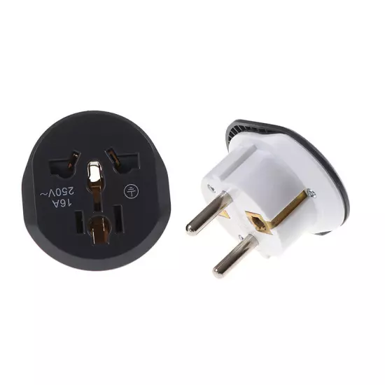 16A Universal EU Travel Adapter Euro Converter UK US AU to EU AC Socket Plug!