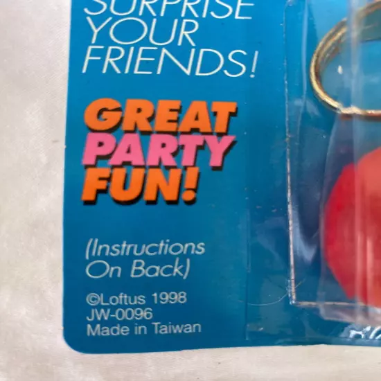 Vintage 1998 Squirt Ring Trick Squirting Toy Novelty Gag Gift Joke Prank NEW