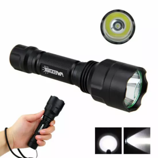 800Yards Green Red White LED Flashlight Predator Hunting Light Weapon Gun Mount