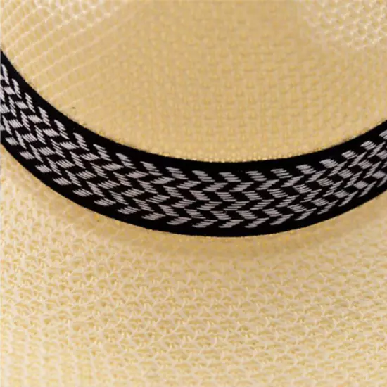 Men Women Straw Jazz Fedora Hat Trilby Cuban Sun Cap Panama Short Brim Summer S