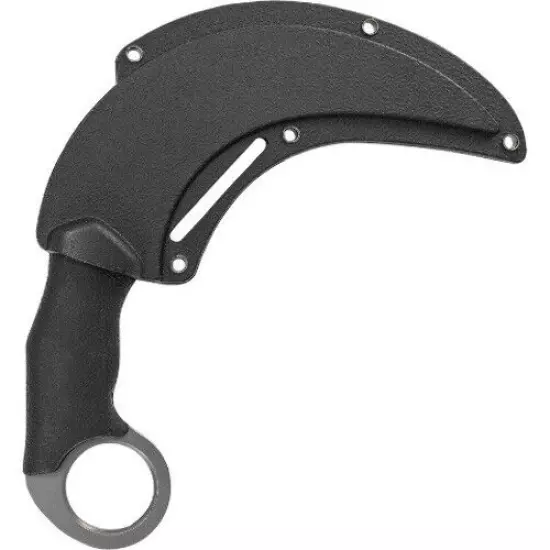 Schrade Shasta McNasty 6" Fixed Blade Black Handle Stainless Karambit