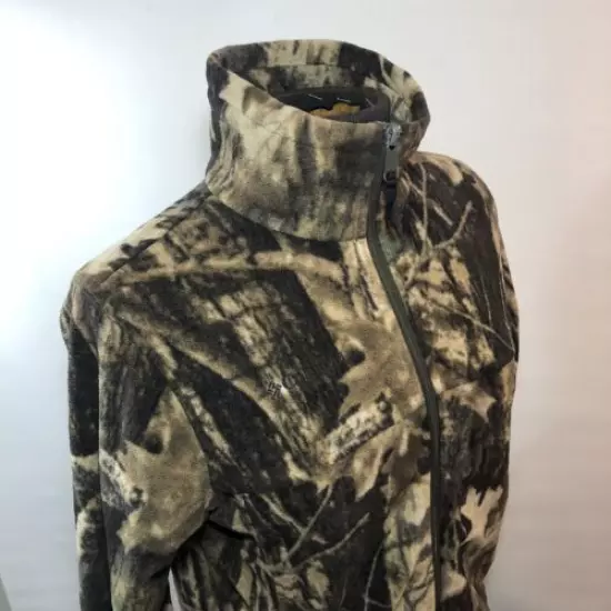 Columbia Large (14/16) Unisex Youth Camo Fleece Zip-Up Jacket Camouflage Hunt