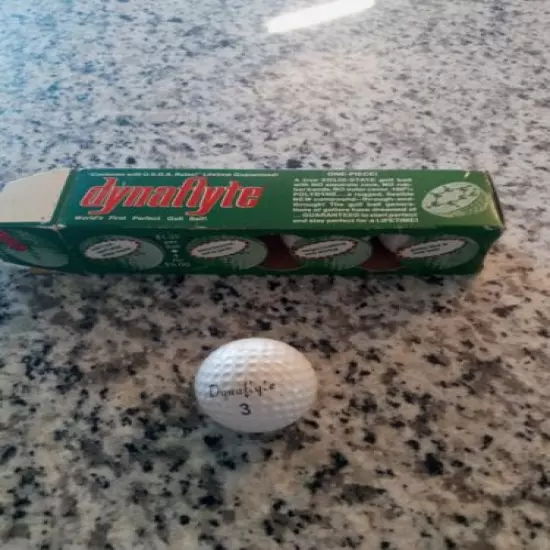 Vintage Dynaflyte Golf Balls In Original Box NEW Old Stock NOS #1 USA 