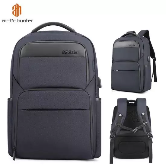 ARCTIC HUNTER Waterproof USB Charge Men Laptop Backpack Business school bag