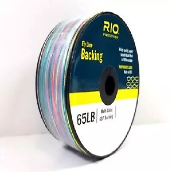 RIO Multi Color 8-Strand Gel Spun Fly Line Backing, 65lb / 200 yards 6-26554