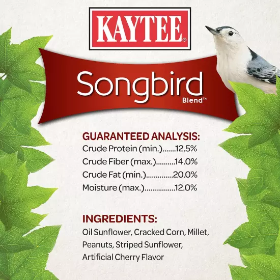 Kaytee Wild Bird Songbird Blend Food Seed, 7lbs