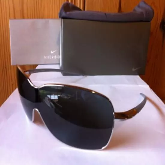 NEW Nike - Unrest - Sunglasses, Chrome Frame / Grey-Green Lens, EV0319-090