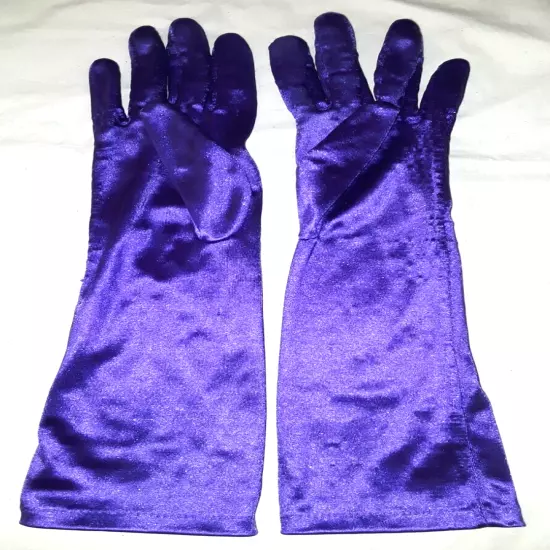 Artifacts, Inc. "MaryJean Collection" purple stretch unlined gloves one-size