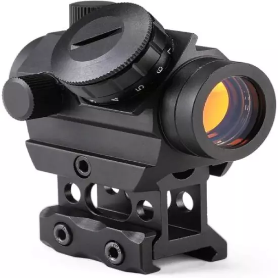 RDS-25 Red Dot Sight 2 MOA Reflex Gun Sight Rifle Scope With 1 inch Riser Mount