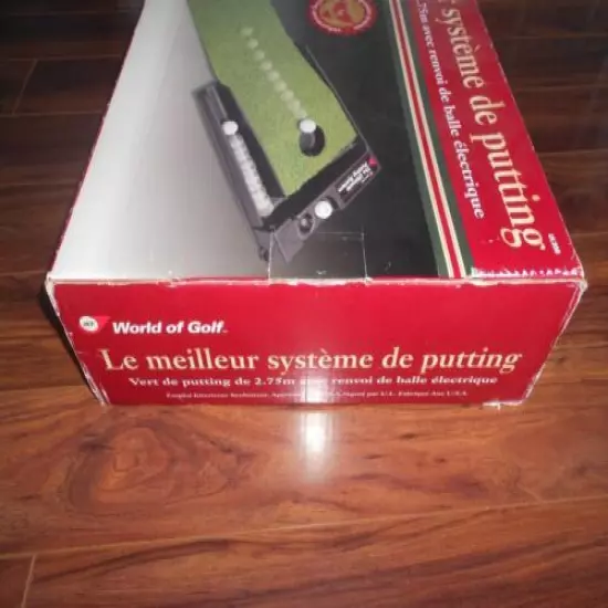 THE ULTIMATE PUTTING SYSTEM 9'FOOT PUTTING GREEN/BALL RETURN BY JEF NMIB/UNUSED