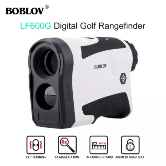 BOBLOV 6x22 Golf Laser Rangefinder Scope Telescope With Flag Lock with Pinsensor