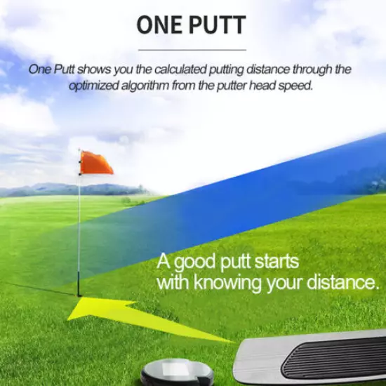 One Putt Golf Putting Distance Meter Rangefinder Indicator LCD Putter Field