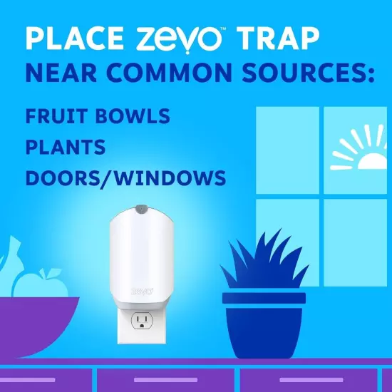 ZEVO Flying Insect Refills for Indoor Light Trap (2 Cartridges)