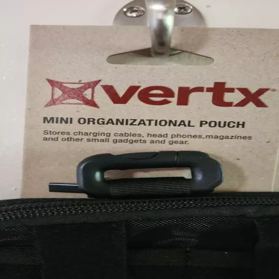 Vertx Mini Organizational Pouch NEW! Small gadgets/headphones/magazines black