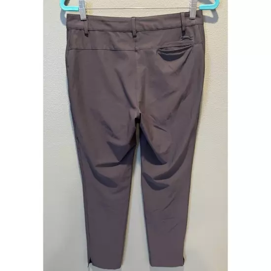 Slazenger Womens Golf Pants Stretch Zip Close Front Pockets Size 4 Gray