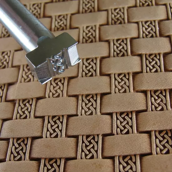 Celtic Basket Weave Leather Stamp, Stainless Steel Leather Stamping Tool