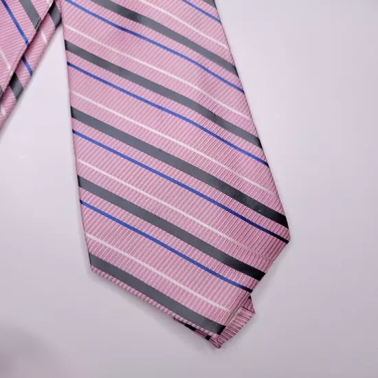 Geoffrey Beene Mens Formal Necktie 58"Lx3.75"W Pink Neck Tie 