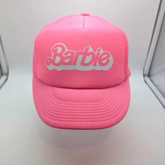 Adjustable Pink Barbie Hat Cap Cobra Brand Adult Adjustable Snap Mesh Back