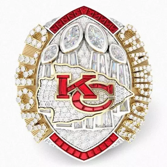 KC Chiefs 2023-24 Super Bowl Ring Number 15 / Number 87 Size 8-14 Brand 2024