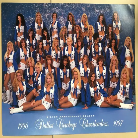 Dallas Cowboys Cheerleaders Team Squad Roster Hardstock Photo 1996-97 8x10