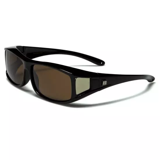 Polarized Fit Over Sunglasses - Square Frame Wear Over Prescription Eye Glasses