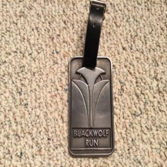 Blackwolf Run Golf Course, Pewter Bag Tag - Kohler, WI. New Old Stock, Rare,