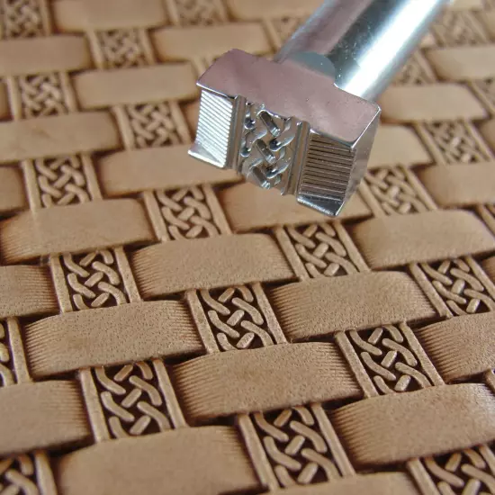 Celtic Basket Weave Leather Stamp, Stainless Steel Leather Stamping Tool