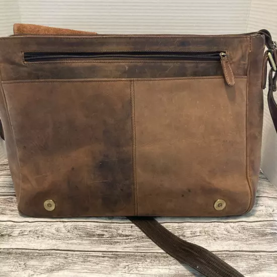 Devil Hunter Leather Brown Messenger Bag