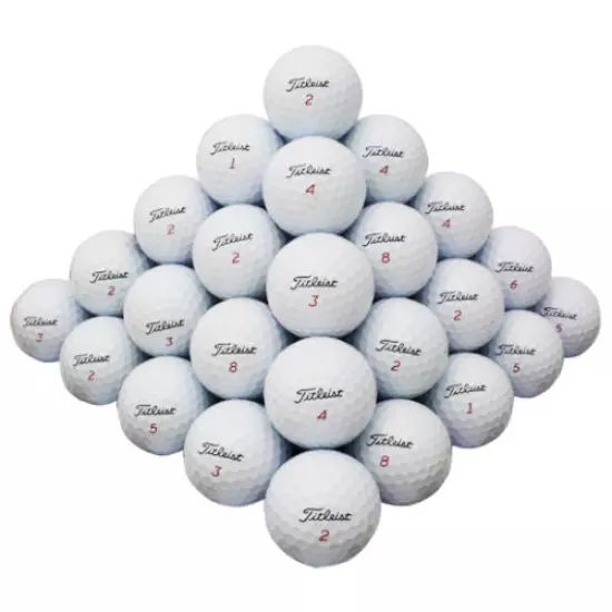 120 Titleist Mix Good Quality Used Golf Balls AAA *In Draw String Bag!*