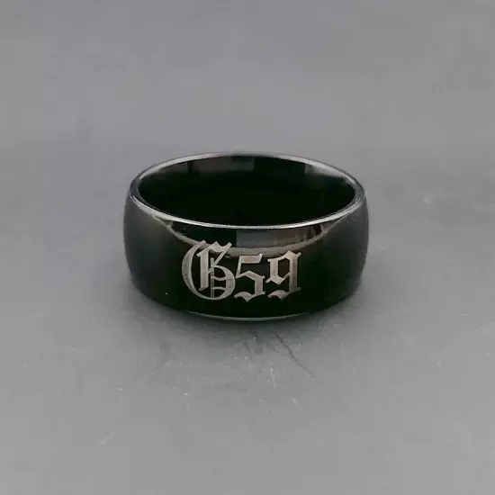 Suicideboys G59 Laser Engraved Black stainless steel ring US8# 9# 10# 11# 12#