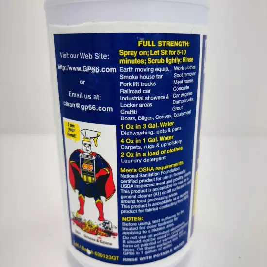 GP66 Miracle Cleaner and Degreaser 32oz NEW Sealed GP 66 