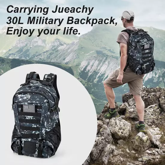 Outdoor Camping Hiking Backpack Military Tactical Shoulder Bag Travel Rucksack