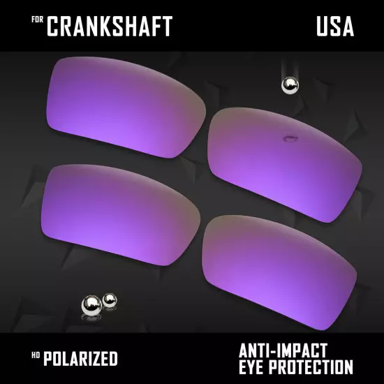 Anti Scratch Polarized Replacement Lenses for-Oakley Crankshaft OO9239 Options